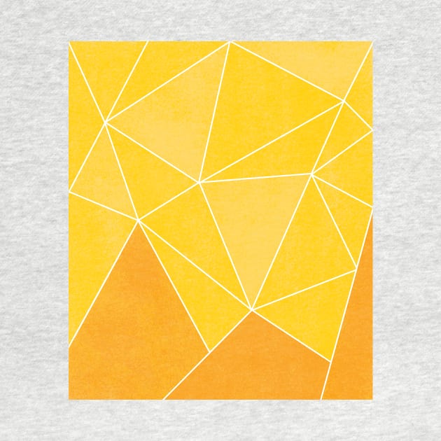 Mountain Scape // Mountainous Orange and Yellow Geometric Pattern by annaprendergast